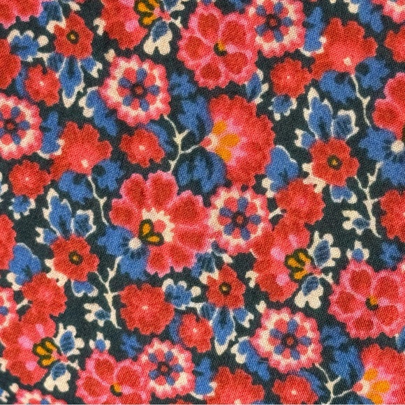 ba&sh freja lady top floral cotton blouse smocked sleeves Small (US 4) - Picture 2 of 12